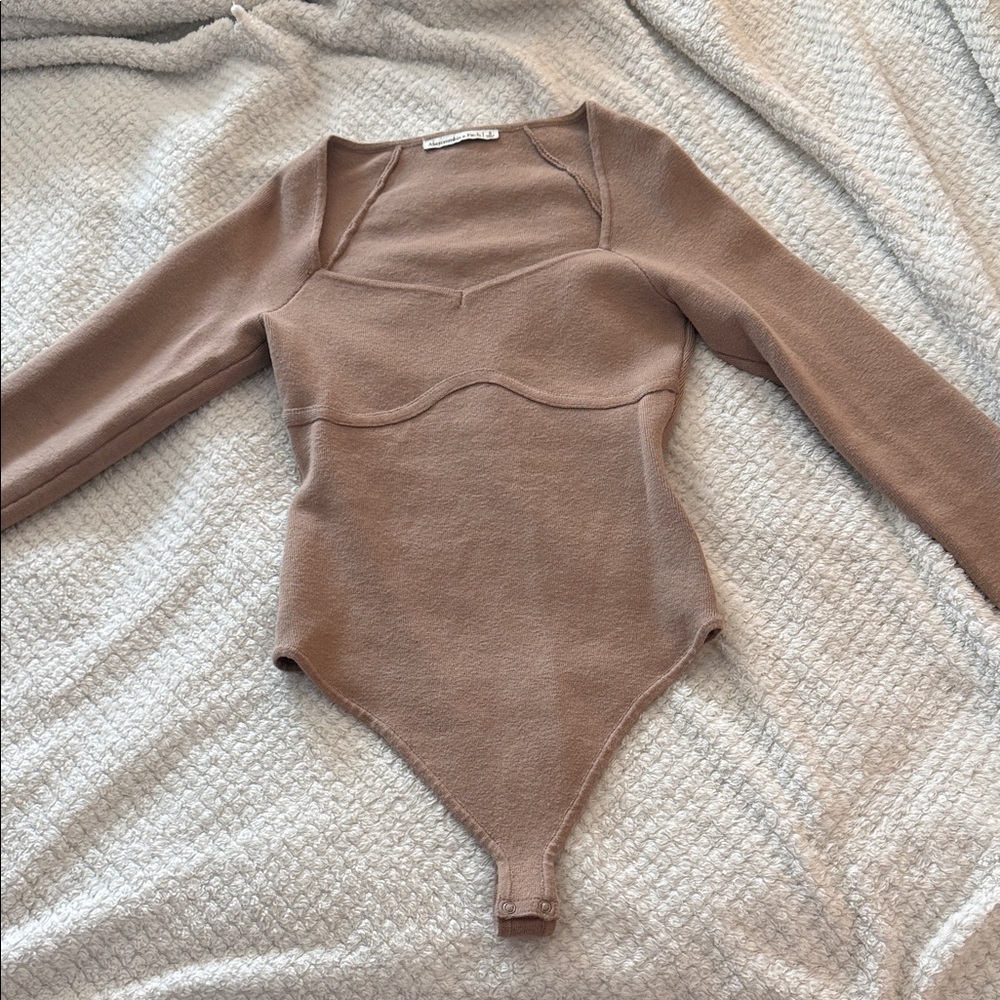 Abercrombie & Fitch Tan Knit Top
